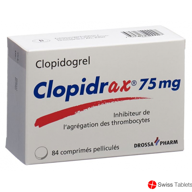 Clopidrax Filmtabletten 75mg 84 Stück buy online
