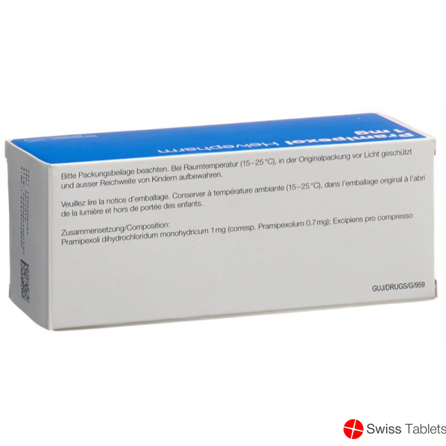 Pramipexol Helvepharm Tabletten 1mg 100 Stück buy online