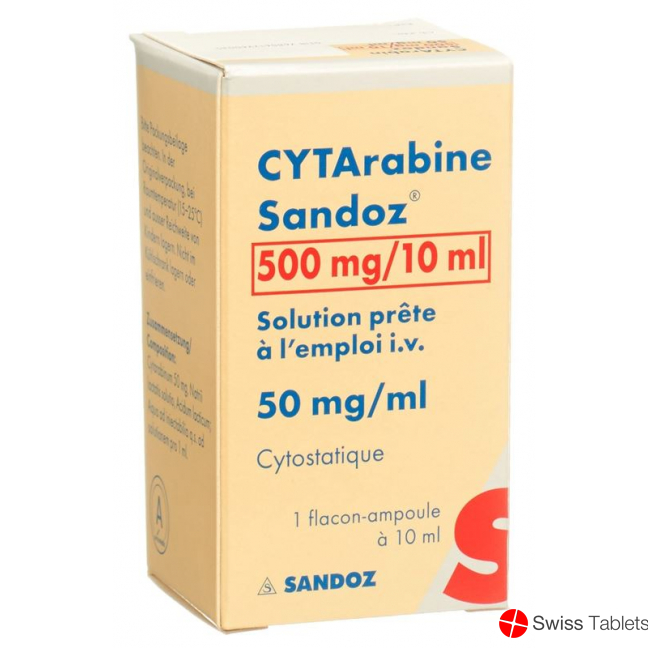 Cytarabin Sandoz Injektionslösung 500mg/10ml Durchstechflasche buy online