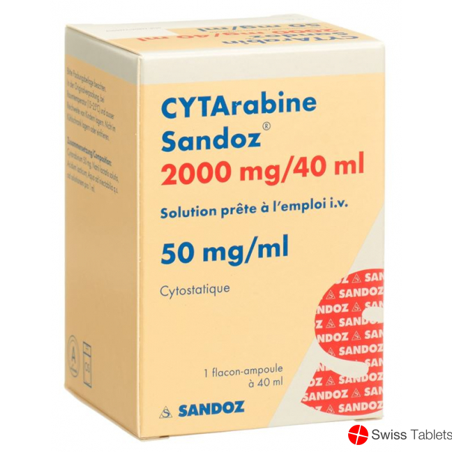 Cytarabin Sandoz Injektionslösung 2000mg/40ml Durchstechflasche buy online