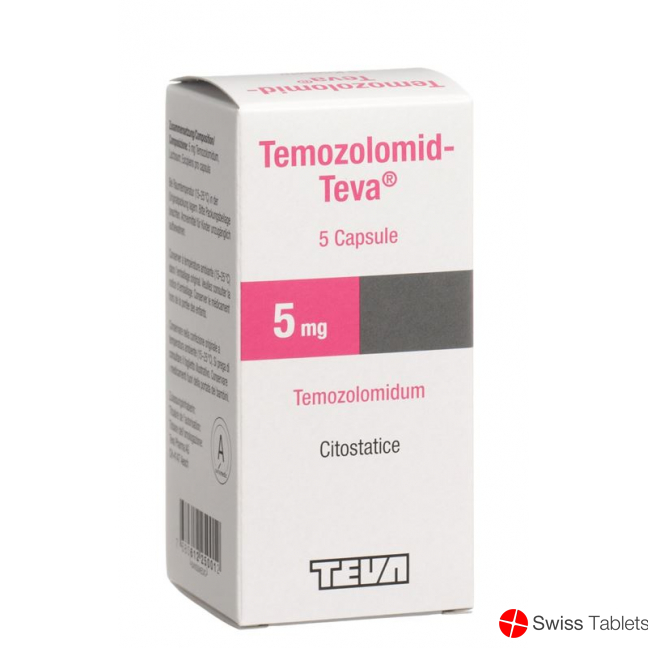 Temozolomid Teva Kapseln 5mg 5 Stück buy online