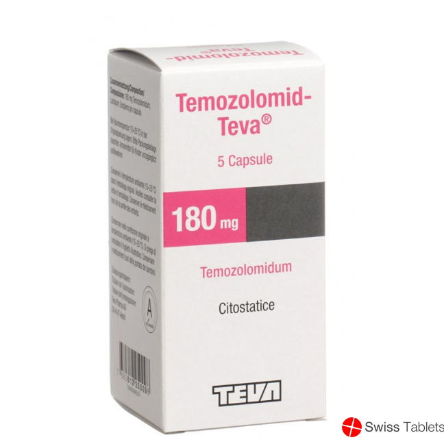 Temozolomid Teva Kapseln 180mg 5 Stück buy online