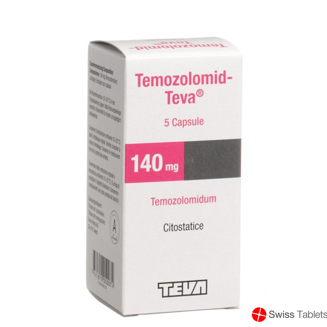Temozolomid Teva Kapseln 140mg 5 Stück buy online