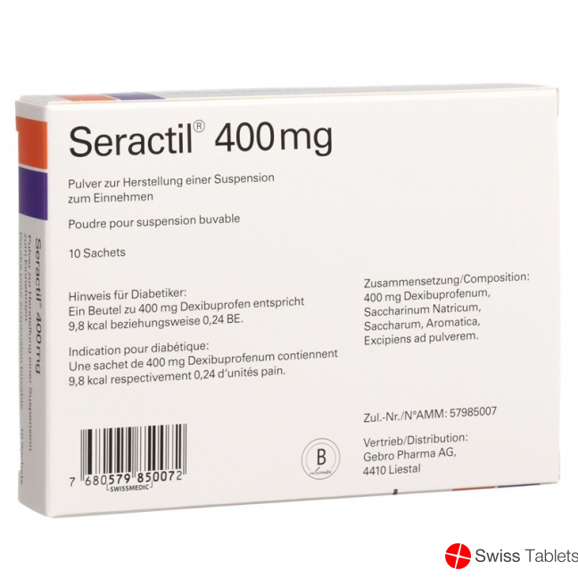Seractil Pulver 400mg Beutel 10 Stück buy online