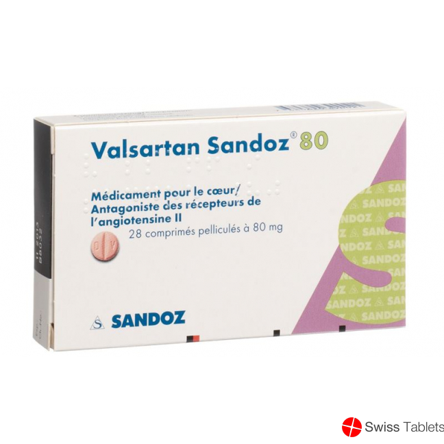 Valsartan Sandoz Filmtabletten 80mg 28 Stück buy online