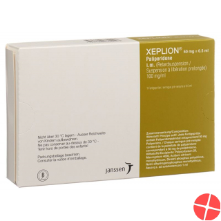 Xeplion Injektionssuspension 50mg/0.5ml Fertigspritze 0.5ml Xeplion Injektionssuspension 50mg/0.5ml Fertigspritze 0.5ml