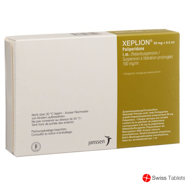 Xeplion Injektionssuspension 50mg/0.5ml Fertigspritze 0.5ml buy online