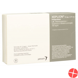 Xeplion Injektionssuspension 75mg/0.75ml Fertigspritze 0.75ml Xeplion Injektionssuspension 75mg/0.75ml Fertigspritze 0.75ml