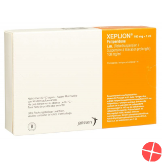 Xeplion Injektionssuspension 100mg/ml Fertigspritze 1ml Xeplion Injektionssuspension 100mg/ml Fertigspritze 1ml