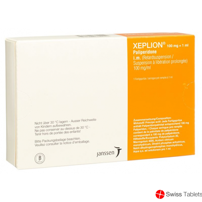 Xeplion Injektionssuspension 100mg/ml Fertigspritze 1ml buy online