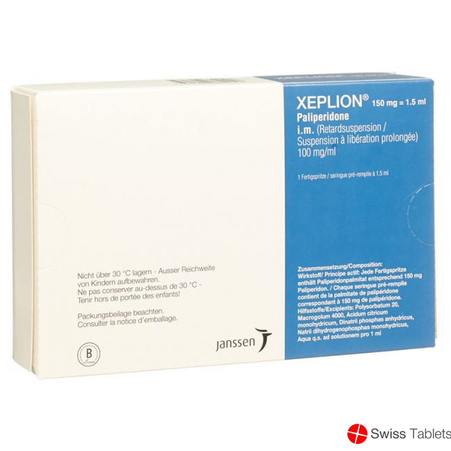 Xeplion Injektionssuspension 150mg/1.5ml Fertigspritze 1.5ml buy online