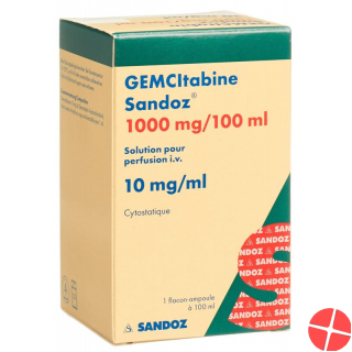 Gemcitabin Sandoz Infusionslösung 1000mg/100ml Durchstechflasche