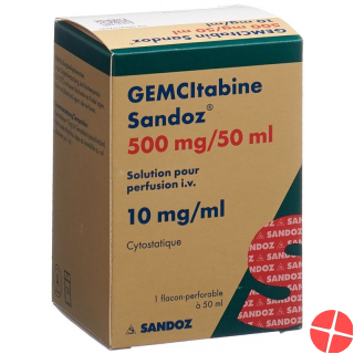 Gemcitabin Sandoz Infusionslösung 500mg/50ml Durchstechflasche