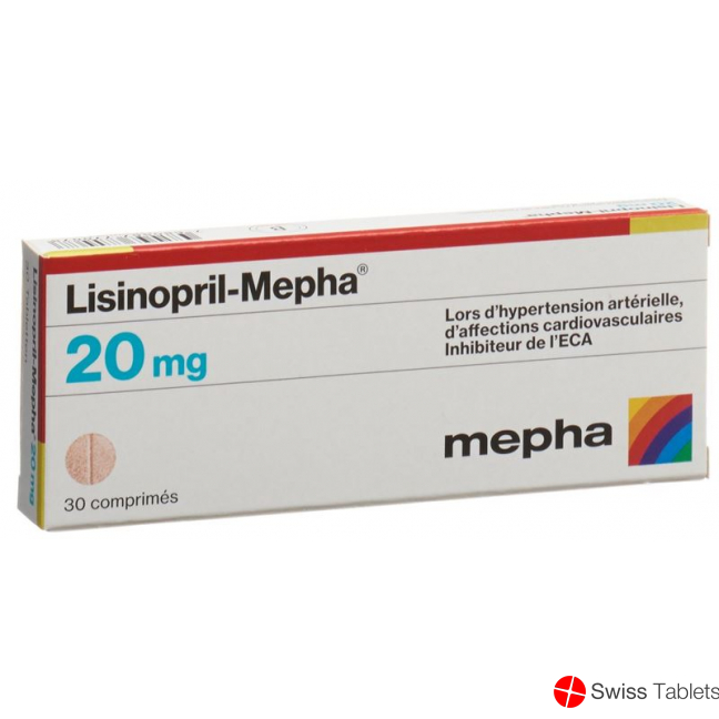 Lisinopril Mepha Tabletten 20mg 30 Stück buy online