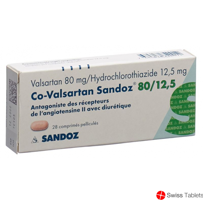 Co Valsartan Sandoz Filmtabletten 80/12.5 28 Stück buy online