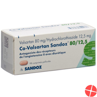 Co Valsartan Sandoz 80/12.5 mg 98 tablets Co Valsartan Sandoz 80/12.5 mg 98 tablets