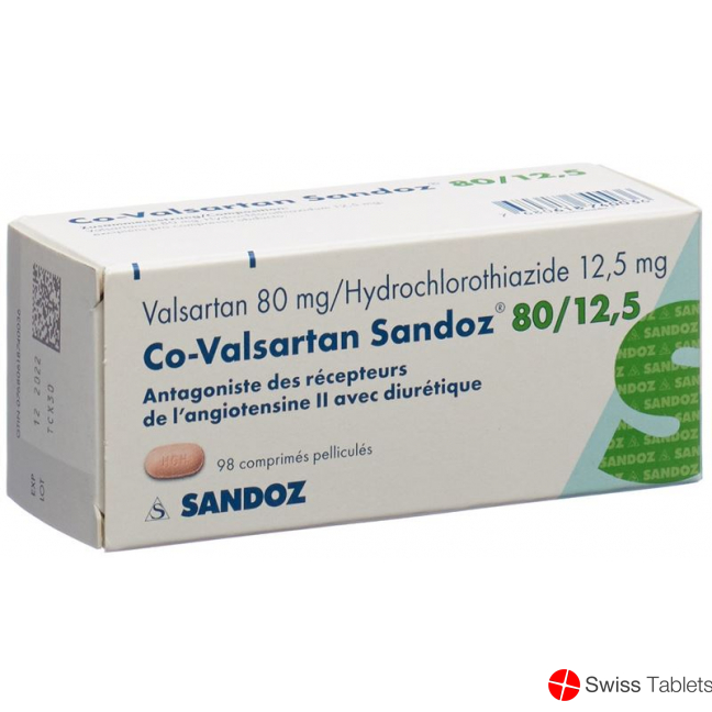 Co Valsartan Sandoz Filmtabletten 80/12.5 98 Stück buy online