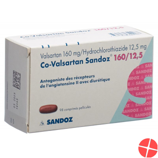 Co Valsartan Sandoz Filmtabletten 160/12.5 98 Stück