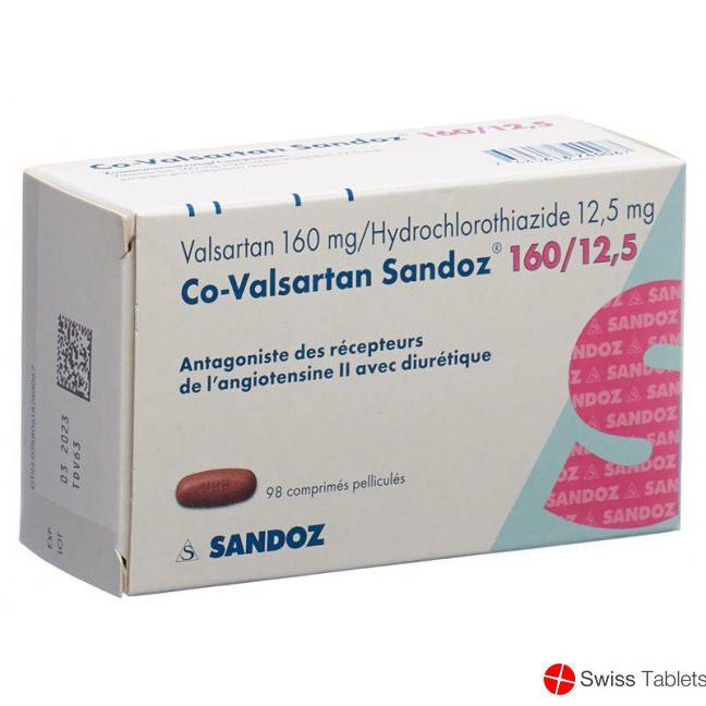 Co Valsartan Sandoz Filmtabletten 160/12.5 98 Stück buy online