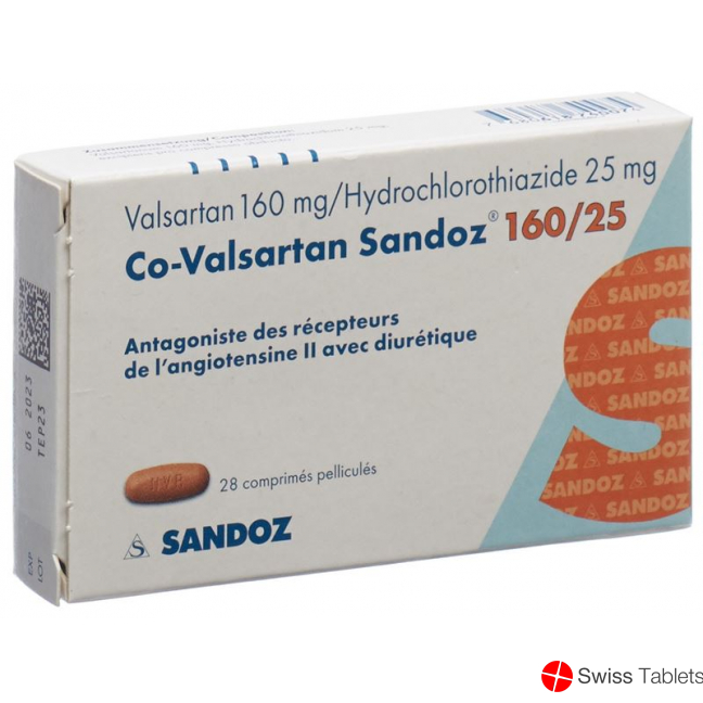 Co Valsartan Sandoz Filmtabletten 160/25 28 Stück buy online