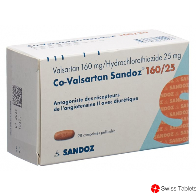 Co Valsartan Sandoz Filmtabletten 160/25 98 Stück buy online