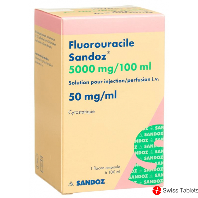 Fluorouracil Sandoz 5000mg/100ml Durchstechflasche 100ml buy online
