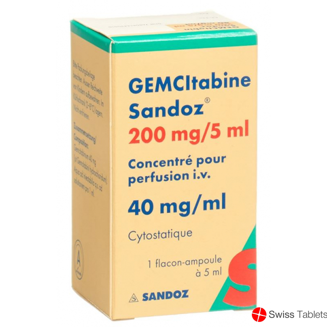 Gemcitabin Sandoz Infusionskonzentrat 200mg/5ml Durchstechflasche buy online