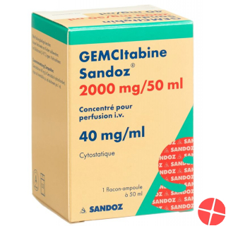 Gemcitabin Sandoz Infusionskonzentrat 2000mg/50ml Durchstechflasche