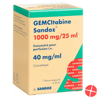 Gemcitabin Sandoz Infusionskonzentrat 1000mg/25ml Durchstechflasche