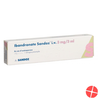 Ibandronat Sandoz Injektionslösung 3mg/3ml i.v. Fertigspritze