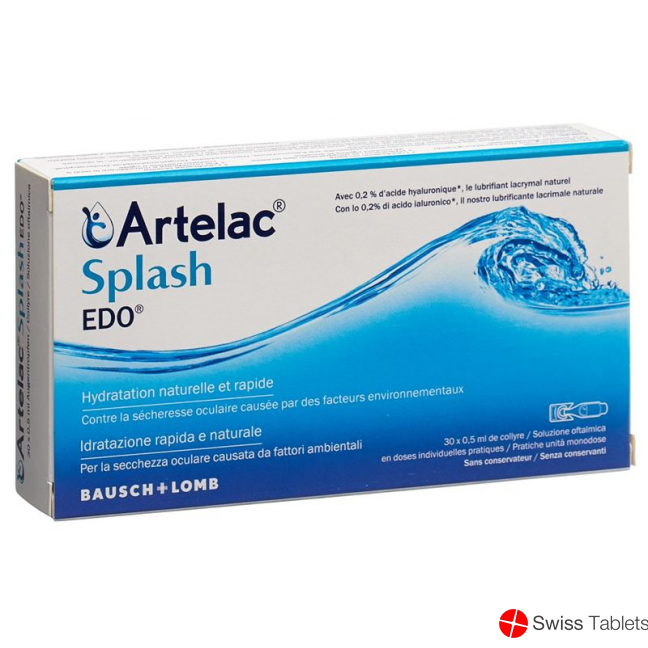 Artelac Splash Edo Augentropfen 30 Monodosis 0.5ml buy online