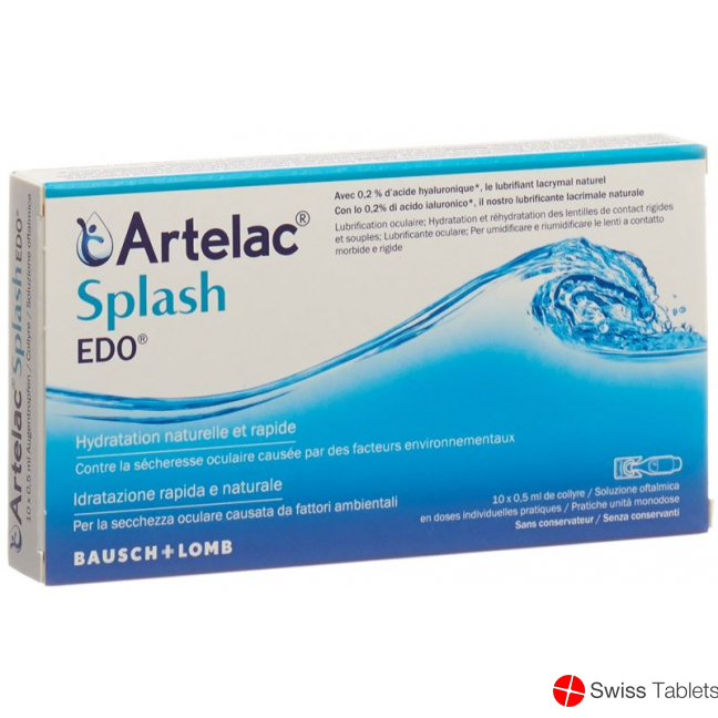 Artelac Splash Edo Augentropfen 10 Monodosis 0.5ml buy online