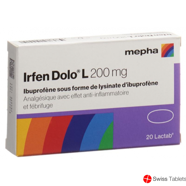 Irfen Dolo L Lactabs 200mg 20 Stück buy online Irfen Dolo L Lactabs 200mg 20 Stück buy online