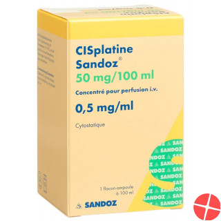Cisplatin Sandoz 50mg/100ml Durchstechflasche 100ml