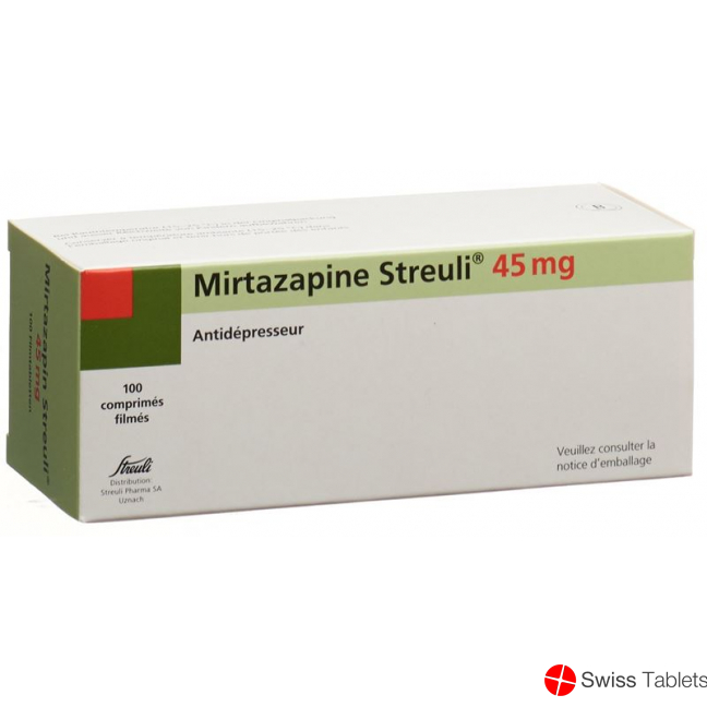 Mirtazapin Streuli Filmtabletten 45mg 100 Stück buy online