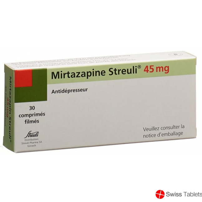 Mirtazapin Streuli Filmtabletten 45mg 30 Stück buy online