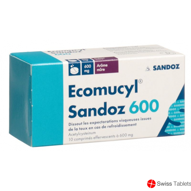 Ecomucyl Sandoz Brausetabletten 600mg 10 Stück buy online