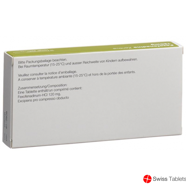Fexofenadine Zentiva Filmtabletten 120mg 10 Stück buy online