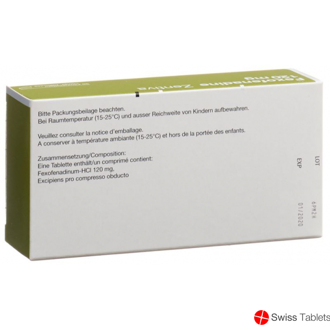 Fexofenadine Zentiva Filmtabletten 120mg 30 Stück buy online