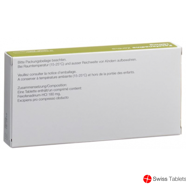 Fexofenadine Zentiva Filmtabletten 180mg 10 Stück buy online