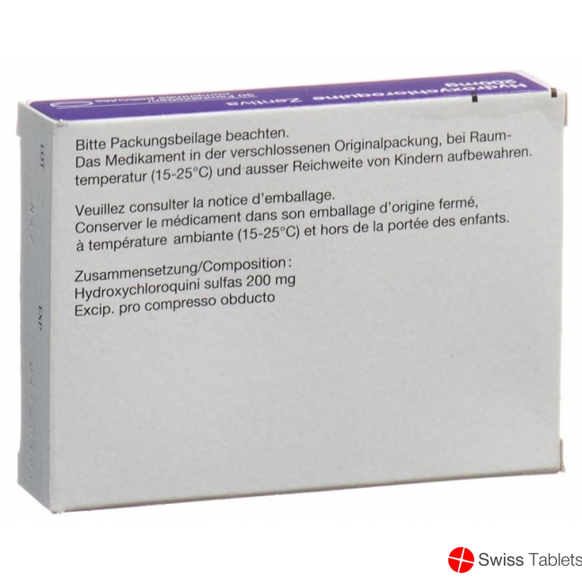 Hydroxychloroquine Zentiva Filmtabl 200 mg 30 pcs