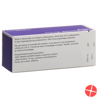 Leflunomide Zentiva Filmtabletten 10mg 100 Stück