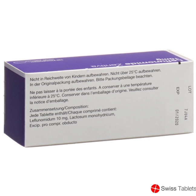 Leflunomide Zentiva Filmtabletten 10mg 100 Stück buy online