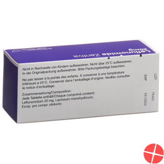 Leflunomide Zentiva Filmtabletten 20mg 30 Stück