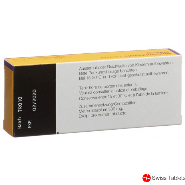 Metronidazol Zentiva Tricho Filmtabletten 500mg 4 Stück buy online