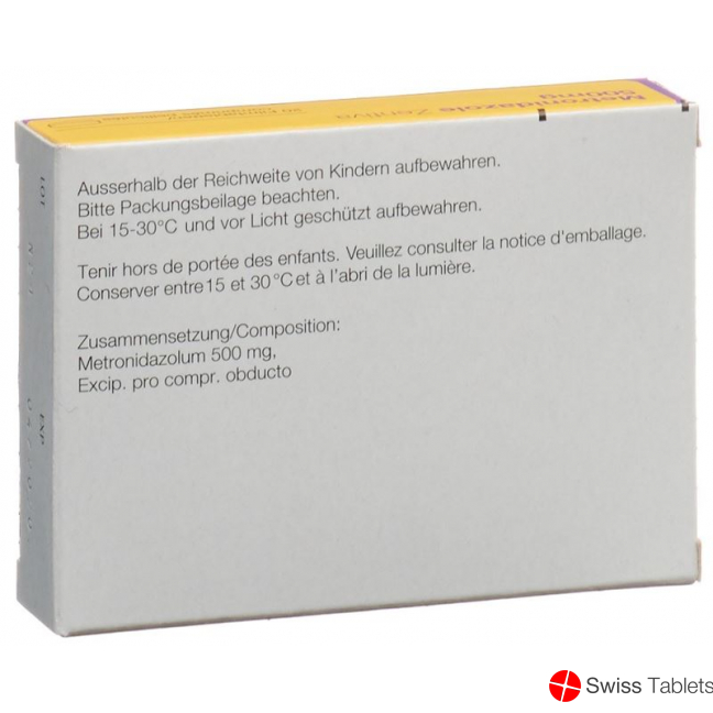 Metronidazol Zentiva Filmtabletten 500mg 20 Stück buy online