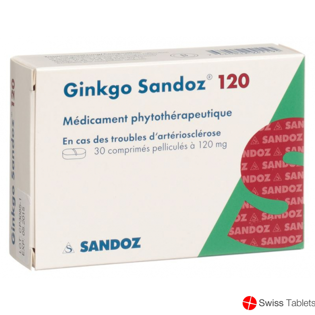 Ginkgo Sandoz Filmtabletten 120mg 30 Stück buy online