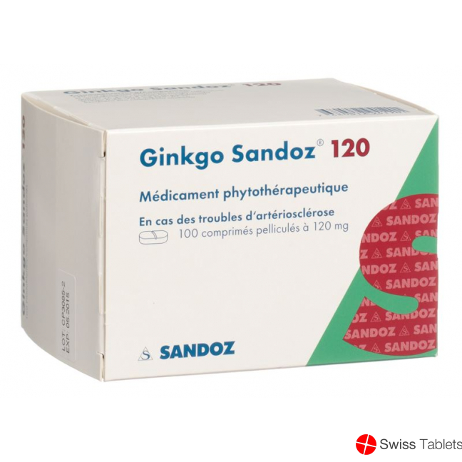 Ginkgo Sandoz Filmtabletten 120mg 100 Stück buy online