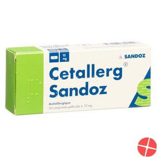 Cetallerg Sandoz Tabletten 10mg 50 Stück
