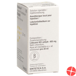 Rapidocain 2% 400mg/20ml O Kons Vial 20ml